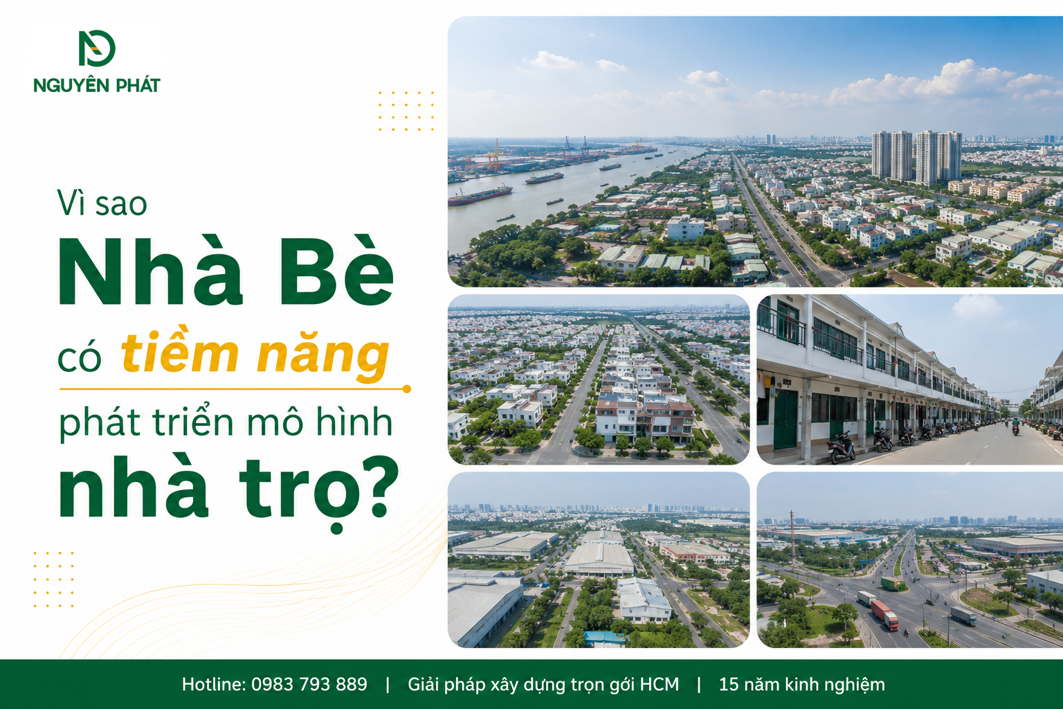 Vì sao Nhà Bè có tiềm năng phát triển mô hình nhà trọ?